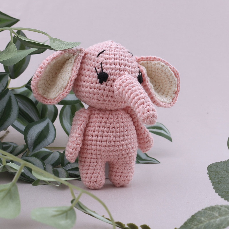 Đồ Chơi Lục Lạc Hình Động Vật Bằng Cotton Đan Móc Dễ Thương Cho Bé Sơ Sinh Mọc Răng