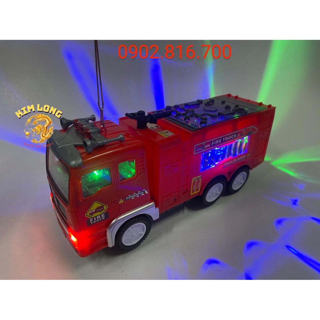 Đồ chơi lồng đèn trung thu cho bé hình XE CÔNG TRÌNH - XE TẢI CỨU HỎA tặng pin có đèn và nhạc quà tặng trung thu cho bé