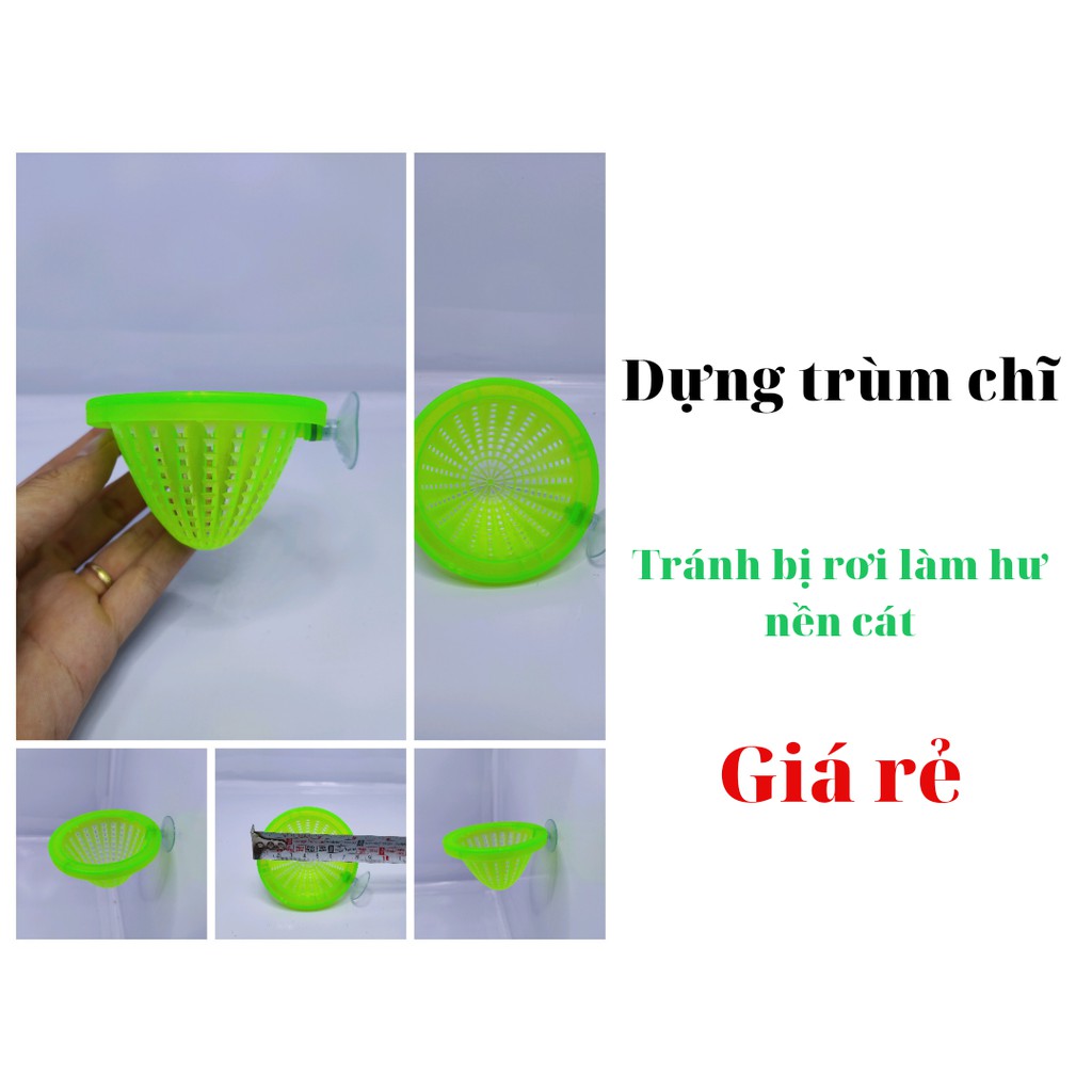 Rỗ dựng trùng chỉ [Giá rẻ Tphcm] Phiểu dựng trùng chỉ [Hít chặt kính] không làm rơi thức ăn