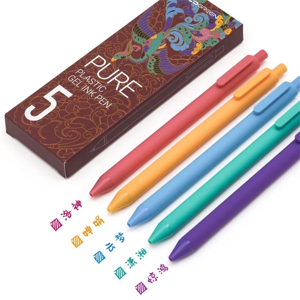 Hộp 5 Bút Mực Gel QUINTON Morandi Đặc Biệt Làm Quà Tặng Sinh Nhật Cho Học Sinh