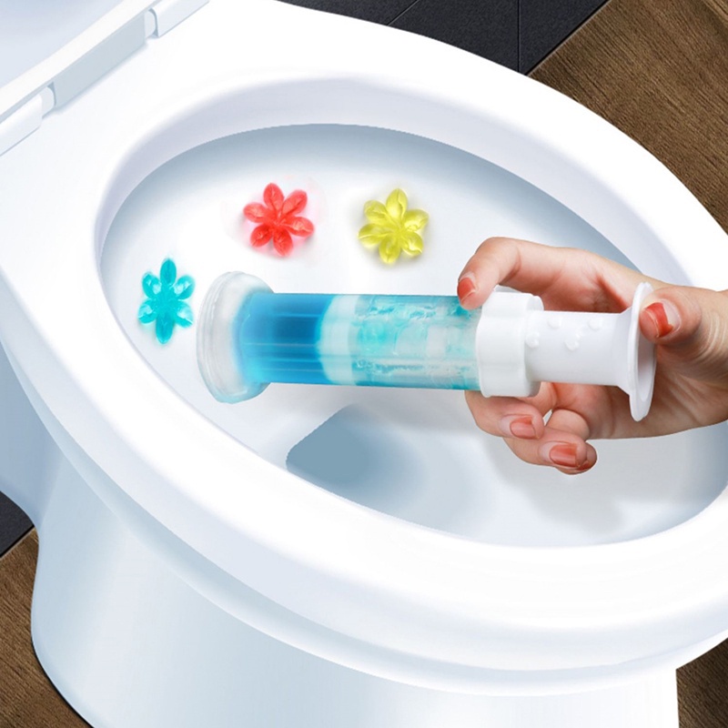 Gel Thơm Khử Mùi Toilet, Bồn Cầu PUCA, GEL Diệt Khuẩn Làm Sạch Toilet Hình Bông Hoa Nhiều Mùi