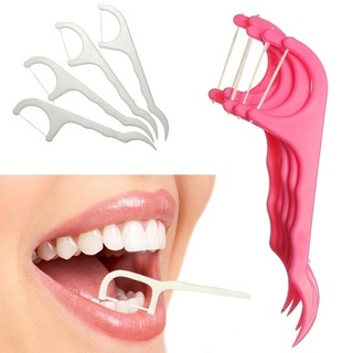 Hộp 50 Tăm Chỉ Nha Khoa Và Dụng Cụ Chăm Sóc Vệ Sinh Răng Miệng