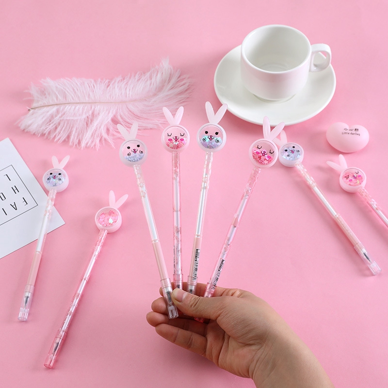Bút Bi Nơ Sequin Dễ Thương Cho Học Sinh