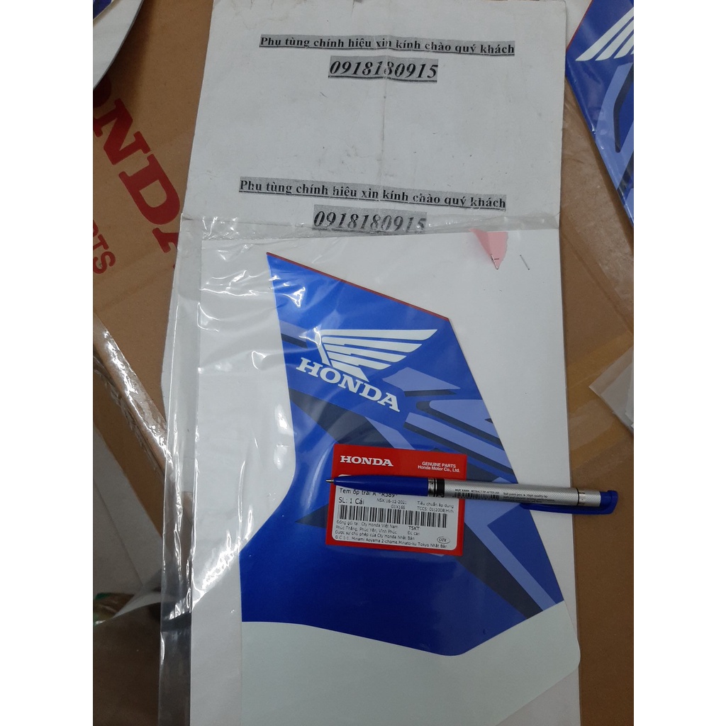 tem yếm tem sườn winner x 2022 2023 v3 hrc màu đỏ honda