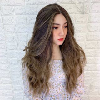 [TẶNG KÈM LƯỚI LƯỢC] Cả đầu tóc giả mái dài xù sóng phối 2 màu (như hình)