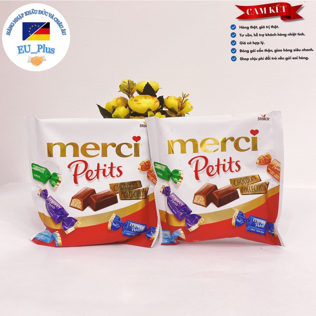 Kẹo Socola Merci Petits Các Vị Gói 125g Đức