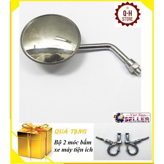[SHOPEE TẾT SALE] Gương Chiếu Hậu Cầu Lồi Cho Mọi Dòng Xe Tặng Kèm Bộ 2 Móc Bấm Trang Trí