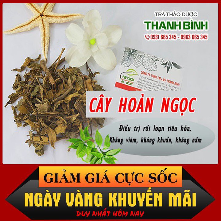 Cây Hoàn Ngọc Khô 500g - Hàng Công Ty - Loại Cao Cấp