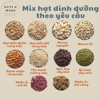 Mix hạt dinh dưỡng theo yêu cầu