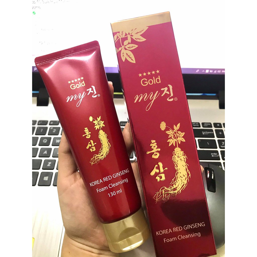 Sữa Rửa Mặt Hồng Sâm Đỏ My Gold Korea Red Ginseng Foam Cleansing