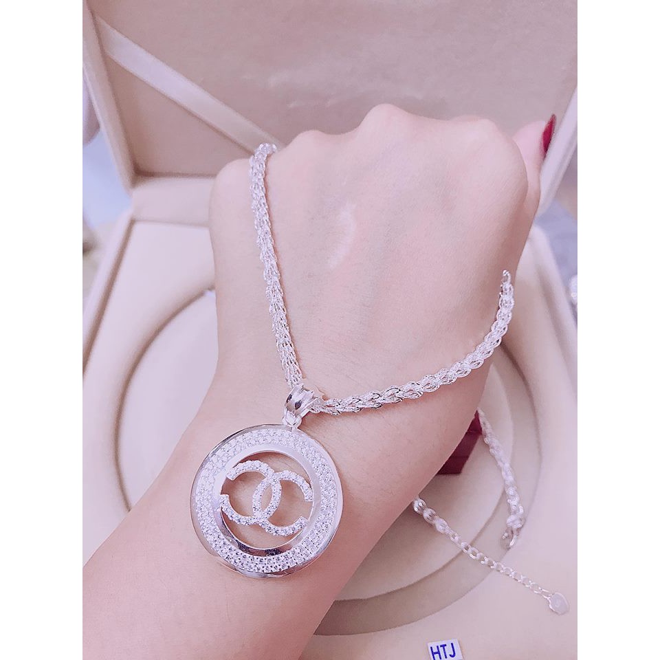 Dây chuyền nữ bạc ý 9.25 chanel mẫu mới