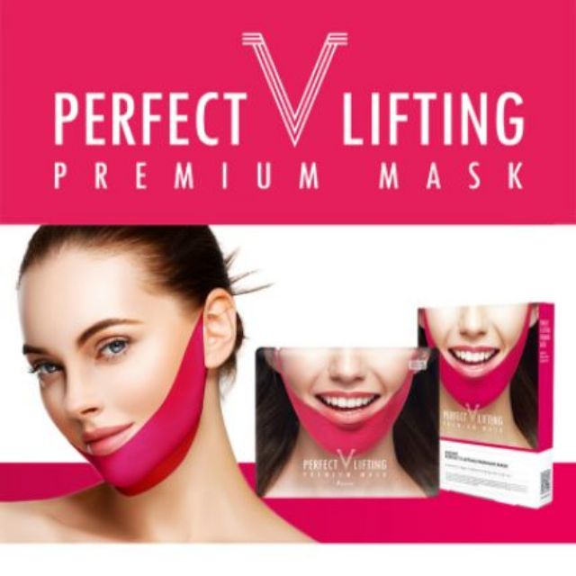 Mặt Nạ Tạo Hình V-Line Giúp Nâng Cơ, Giảm Mỡ Thừa Avajar Perfect V Lifting Premium Mask