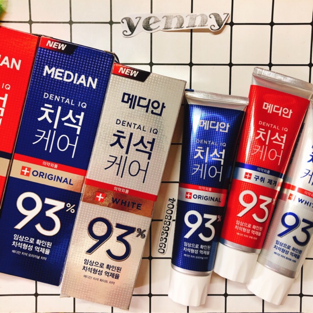 Kem Đánh Răng Median Dental IQ Toothpaste 93% 120g