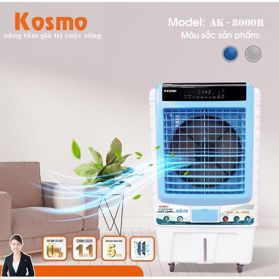 Quạt điều hoà làm mát không khí Kosmo KM-AK8000R Thái Lan