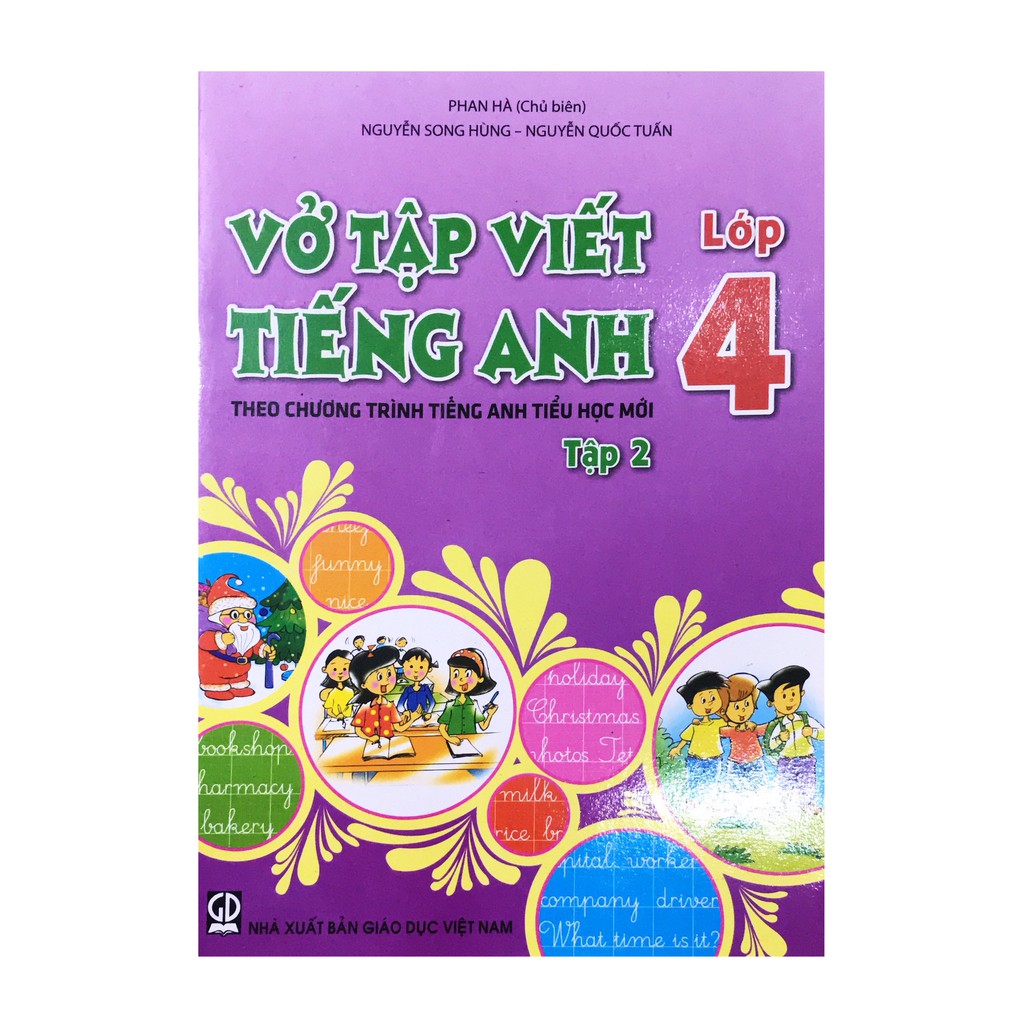 Sách - Vở tập viết Tiếng Anh lớp 4 - tập 2