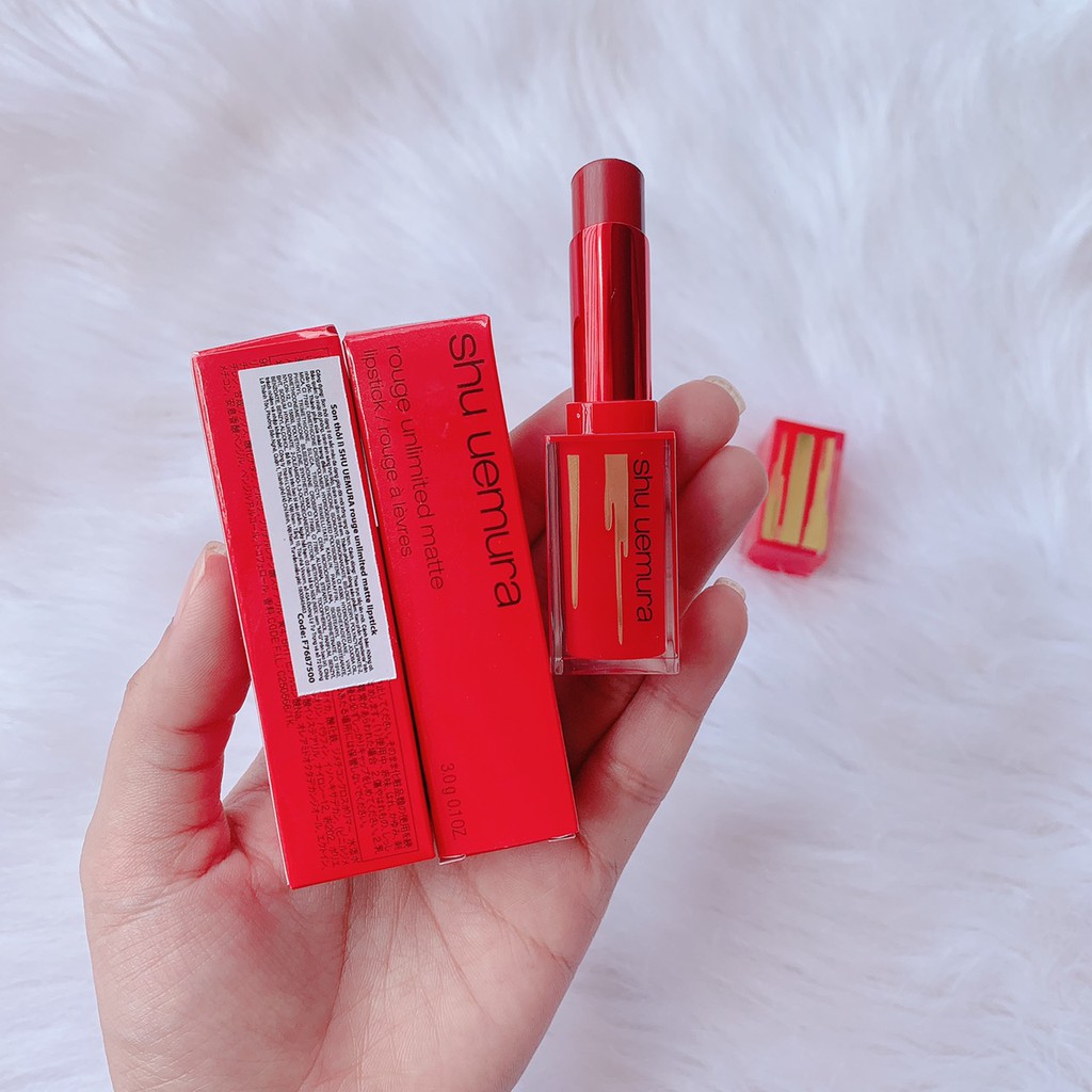 Son Shu Uemura Iron Reds Rouge Unlimited Matte Lipstick M BR 786