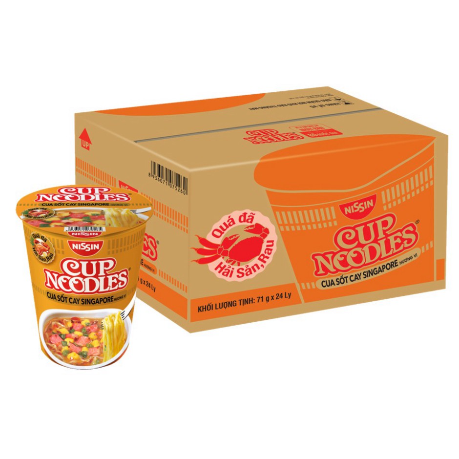 Thùng 24 Ly Mì Cup Noodles Nissin 67g/ly đến 74g/ly nhập khẩu Thái Lan - Chung Tay Chống Dịch | BigBuy360 - bigbuy360.vn