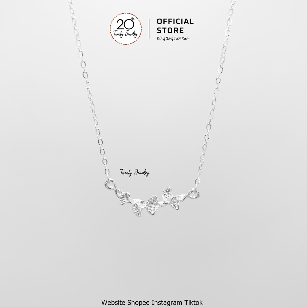 Dây Chuyền Nữ Bạc S925 Bạc Chuỗi Hoa Clavicle May Mắn VCVAA202. Vòng Cổ Nữ Bạc 20Silver