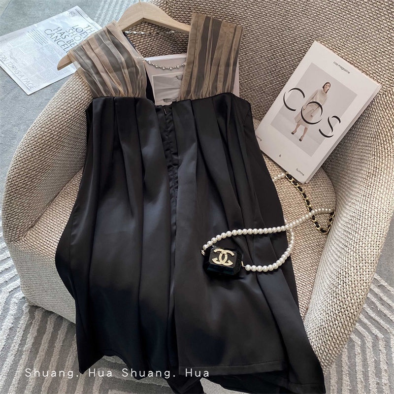 Đầm hai dây nhỏ nhắn phong cách mùa hè nước Pháp 2022