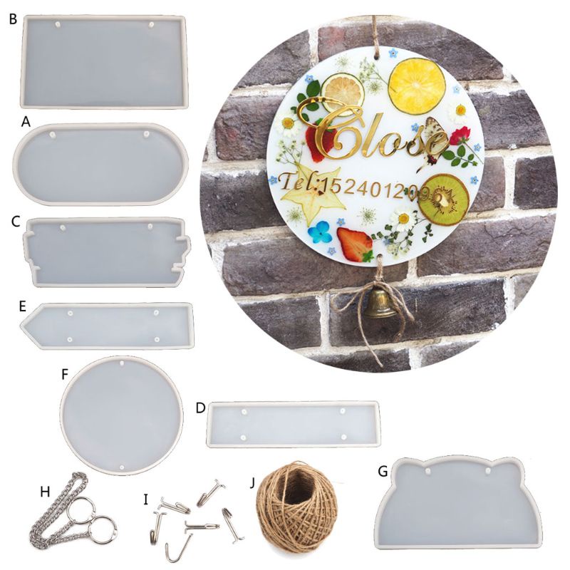 Khuôn Nhựa Resin Dùng Làm Biển Báo Chào Mừng Treo Cửa Ra Vào