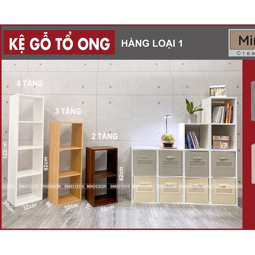 (MÃ GIẢM 5%) Kệ Sách, Kệ Đa Năng Tổ Ong LOẠI 1,hiện đại nhiều tầng lắp ghép, sang trọng cao cấp Mindesign !