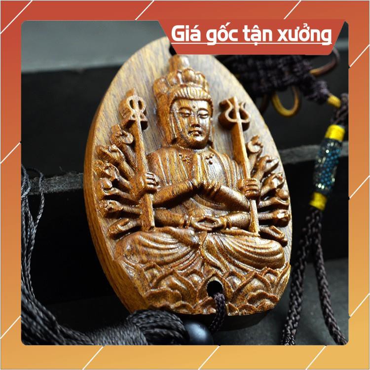Móc treo xe khắc Phật Quan Âm