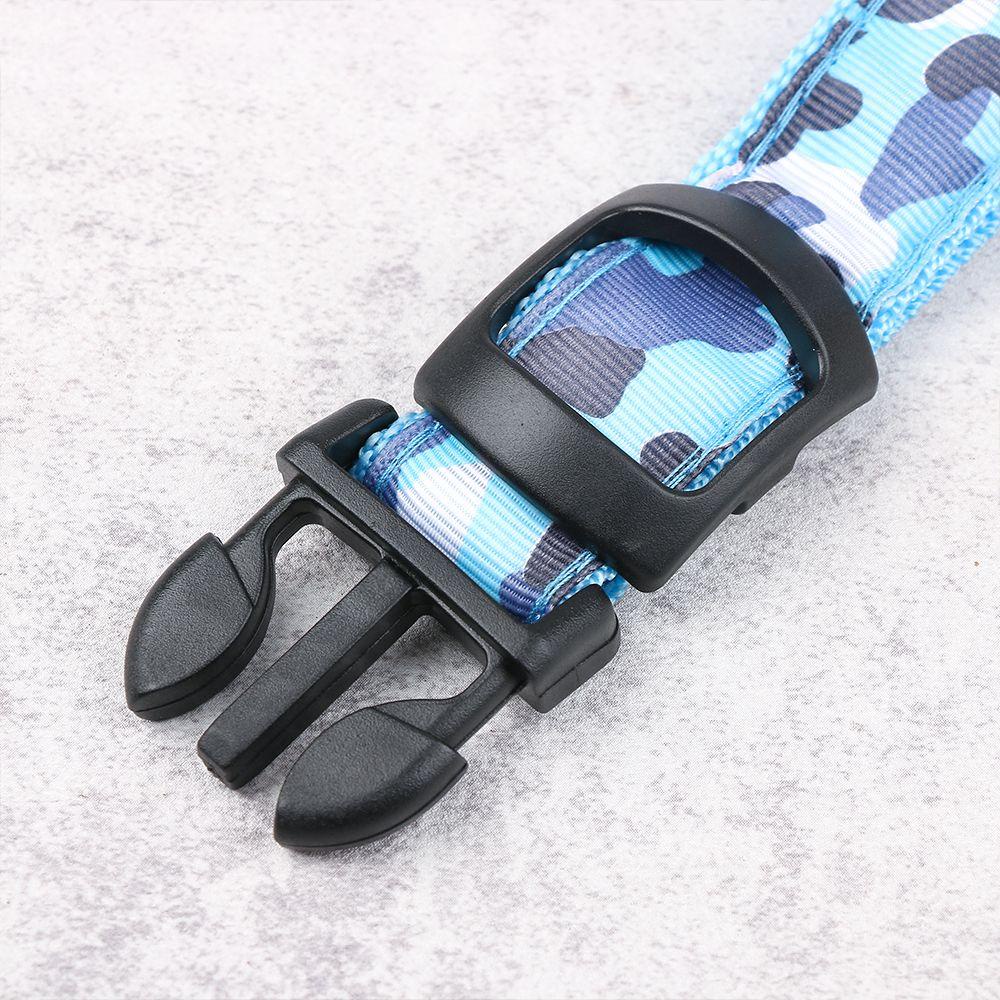 Vòng Cổ Thú Cưng Họa Tiết Rằn Ri Có Đèn LED Phát Sáng