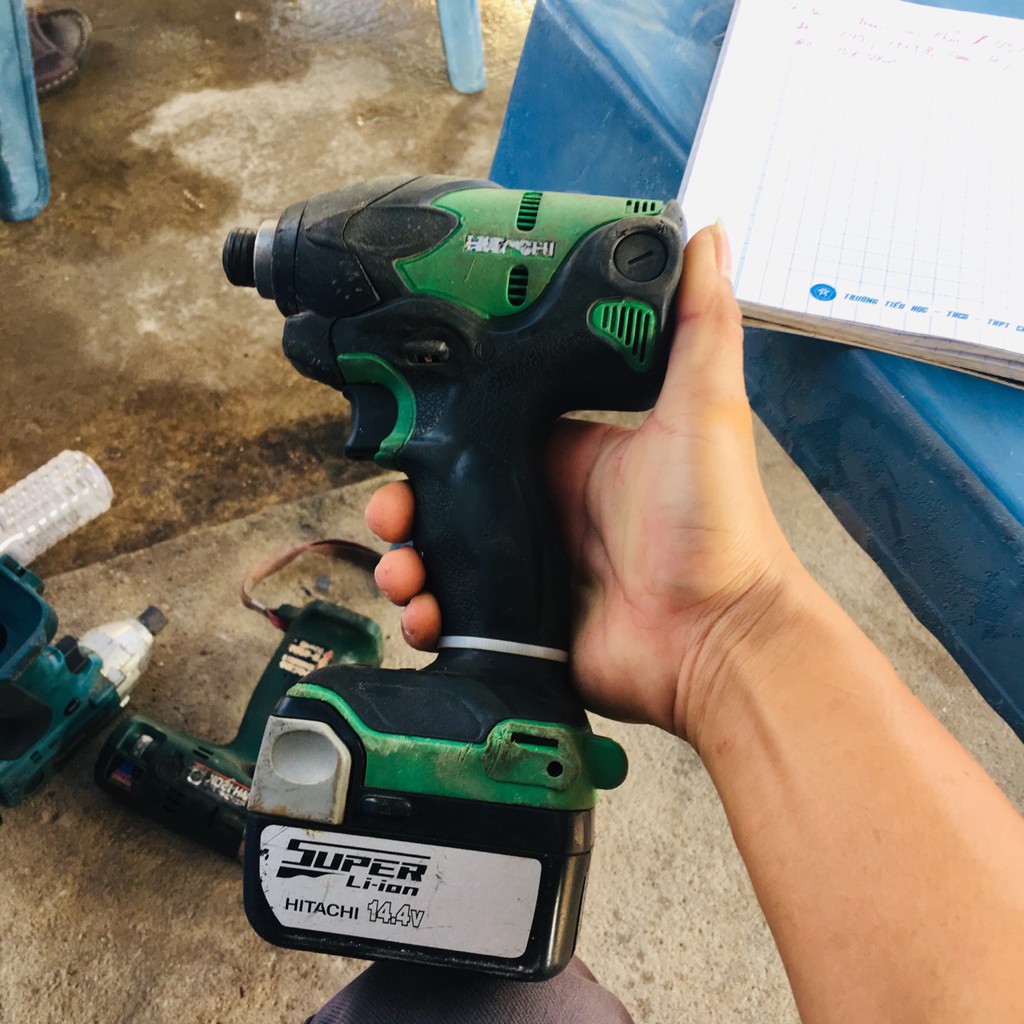 339-Máy bắn vít HITACHI 14.4v nội đại Nhật