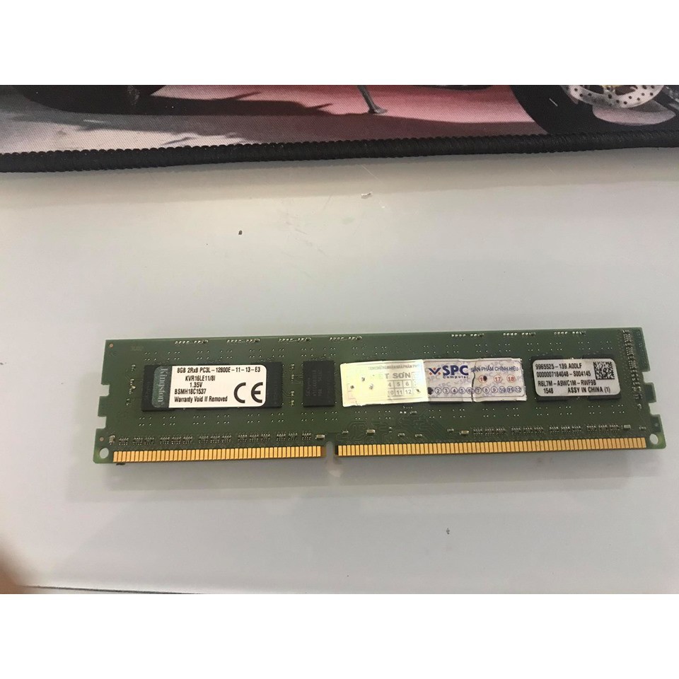 Ram PC Kingston 8GB 1600 DDR3 PC3L ECC