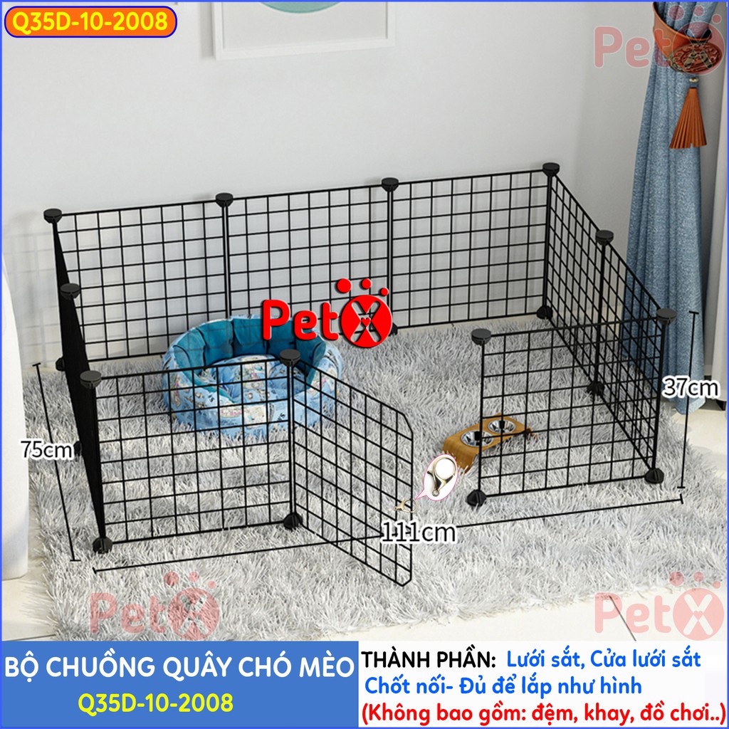 Quây chuồng chó mèo lắp ghép nuôi thú cưng sơn tĩnh điện giá rẻ-8