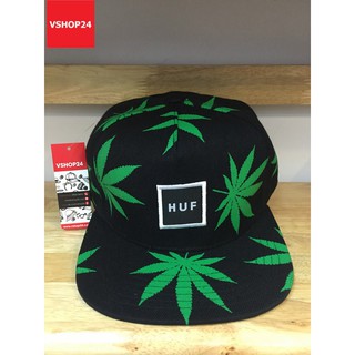 MŨ SNAPBACK HUF HỌA TIẾT LÁ XANH 125