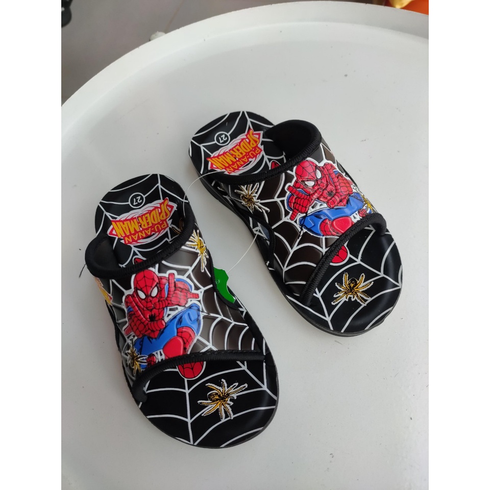 Dép siêu nhân nhện thời trang trẻ em cao cấp đế PU size 25-36