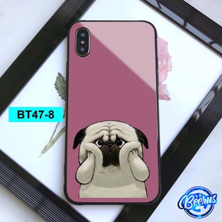 [FREESHIP từ 50K] [ iPhone ] Ốp Lưng Kính Chó Pug & Samoyed Siêu Cute - Kính chống xước, chất dày đẹp