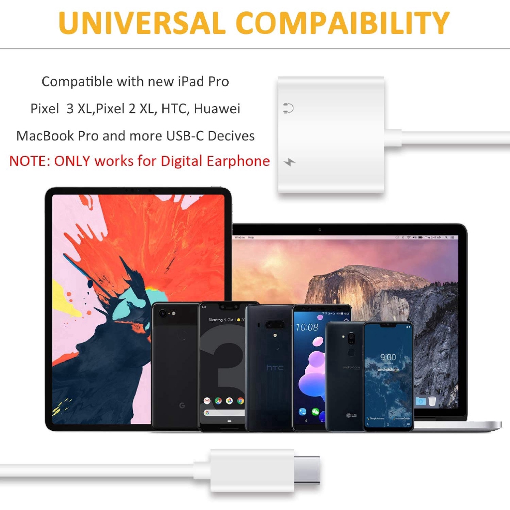 Đầu chia cổng sạc và tai nghe 2 trong 1 cho samsung oneplus