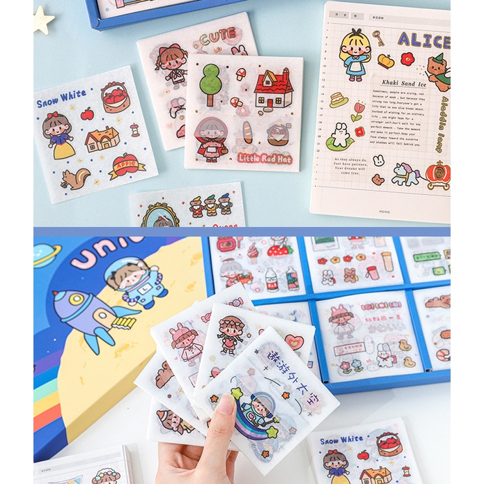 [Hàng mới về] Nhãn dán Sticker trang trí hoạt hình nhiều mẫu