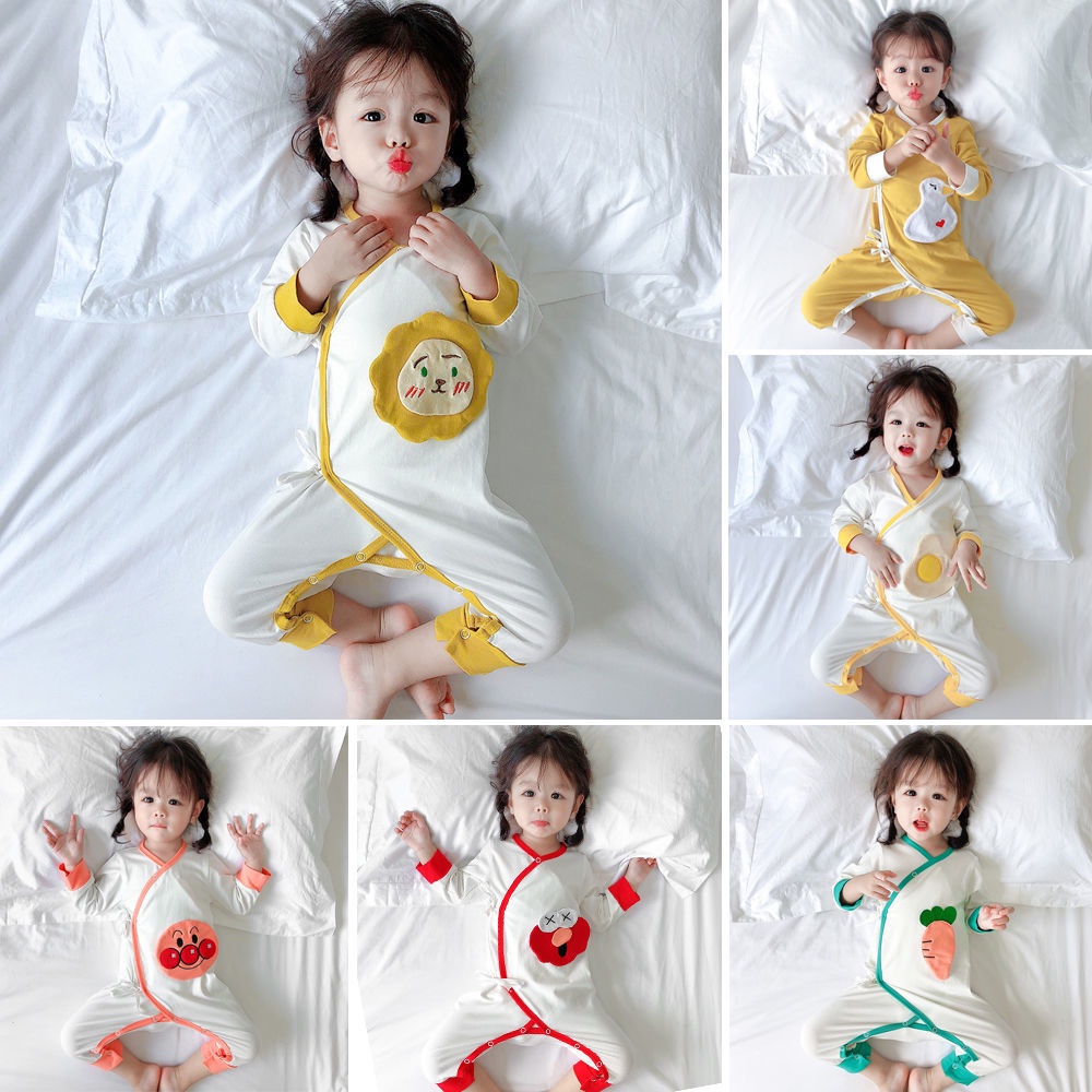Áo liền quần DàI Tay One Piece Cho Bé Sơ Sinh