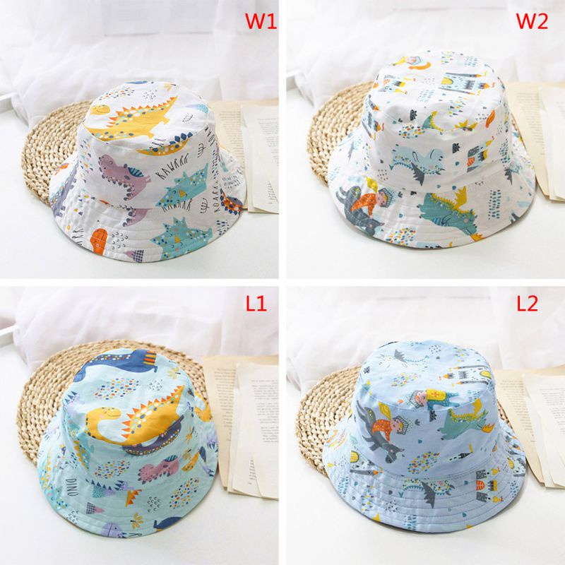 Nón Tai Bèo Chống Nắng Họa Tiết Khủng Long Hoạt Hình Dễ Thương Cho Bé