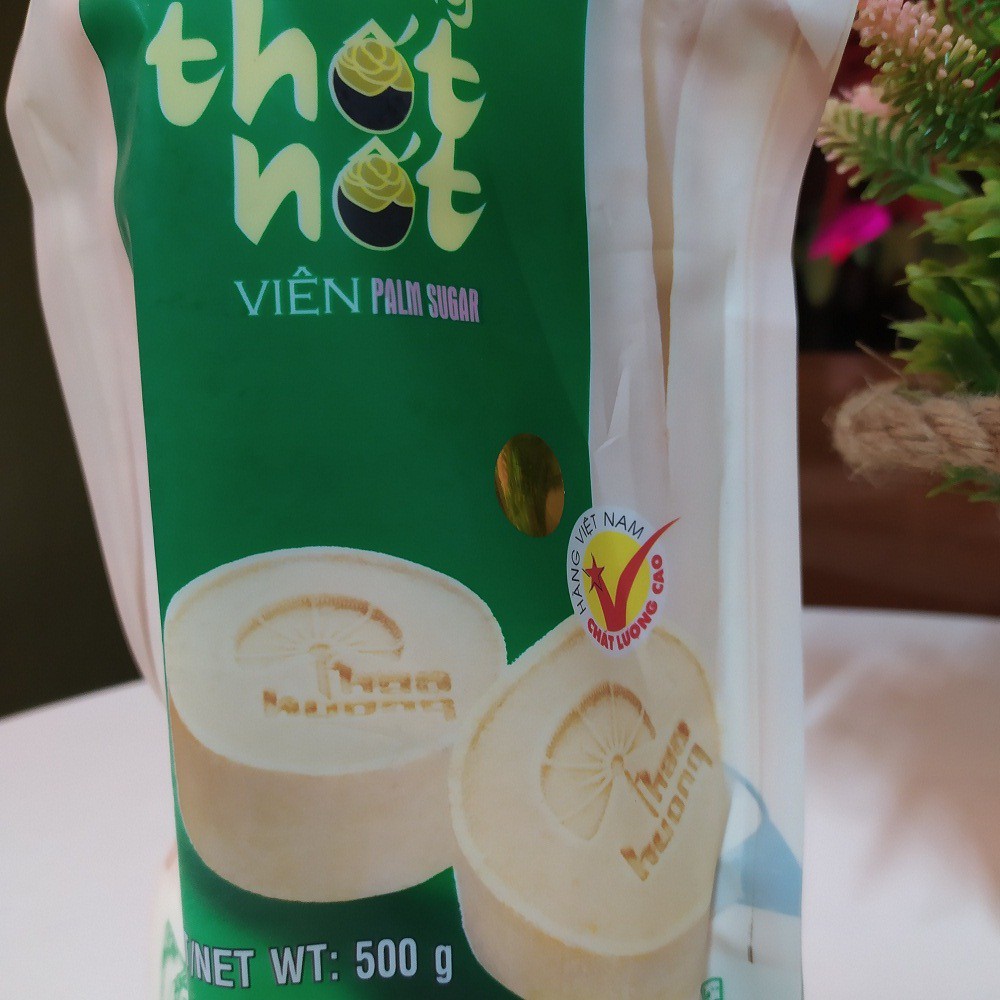 Túi 500Gram Đường thốt nốt dạng viên hiệu Thảo Hương siêu sạch, tách mật không chua - HSD 01 năm