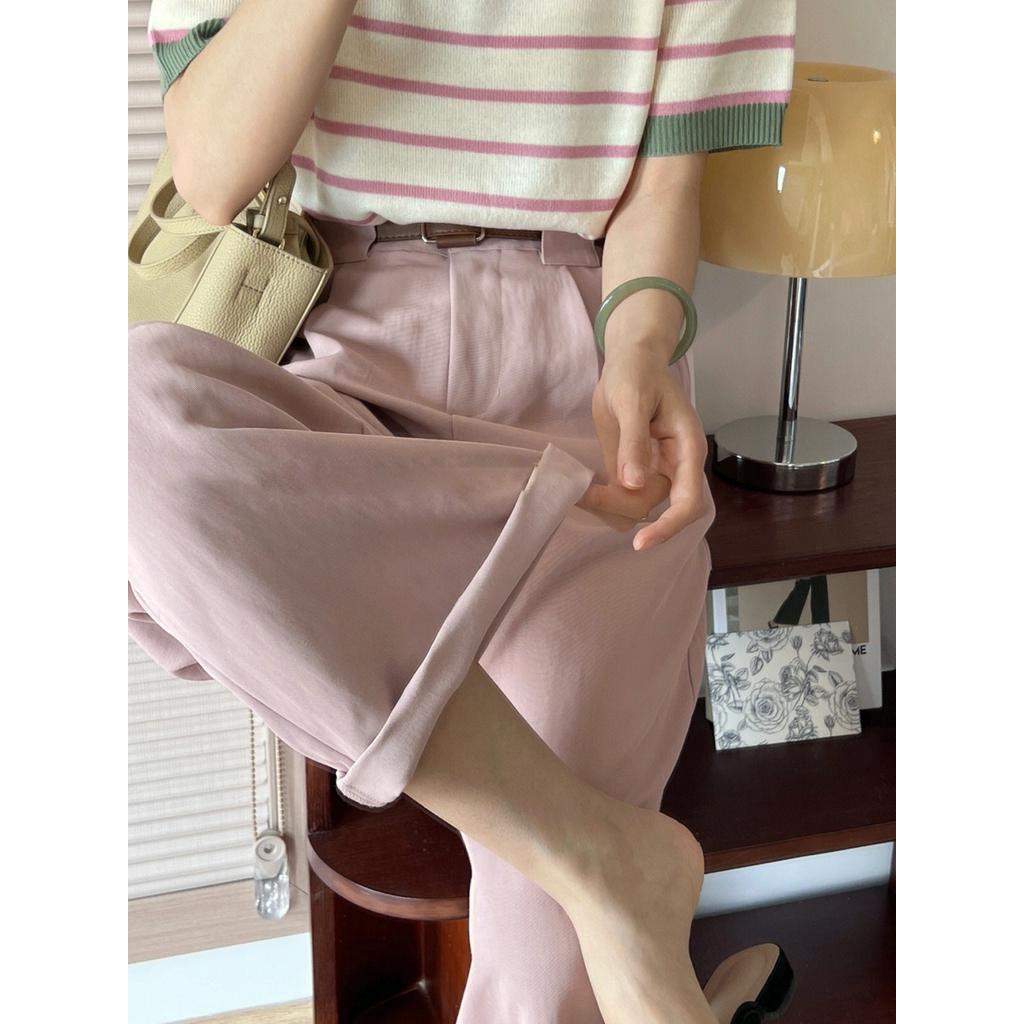 Quần Ống Suông Lưng Cao Thời Trang Dạo Phố Cá Tính 61394