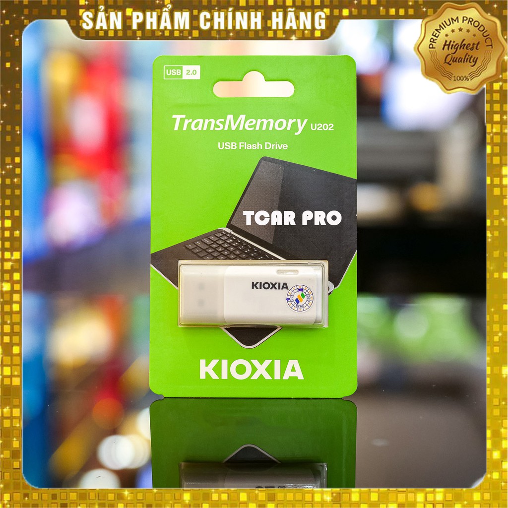 USB 16gb KIOXIA U202 chuẩn 2.0 màu trắng- Chính Hãng FPT phân phối