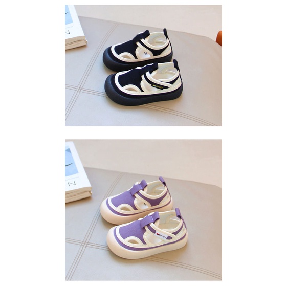 Giày sandal Vải canvas Thời Trang Xuân Hè Cho Bé Trai