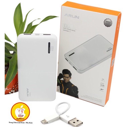 🍎SIÊU HOT 🍎Sạc Dự Phòng,Pin Sạc ARUN Mini 3 Chính Hãng Dung Lượng 10.000mAh Hàng Chính Hãng [Tặng Kèm Dây Sạc]