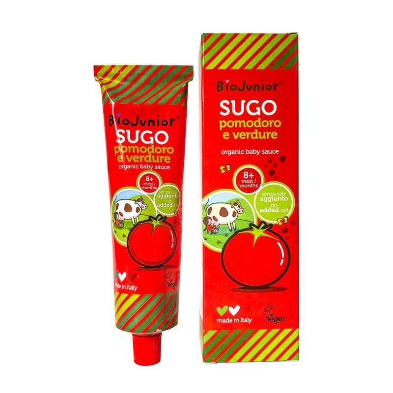 Sốt tương cà chua hữu cơ Bio Junior 150g của Ý cho bé từ 8 tháng