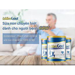 Sữa Golden Gout - Sữa non cho người bị Gout đầu tiên tại Việt Nam Golden Gout lon sắt 650g