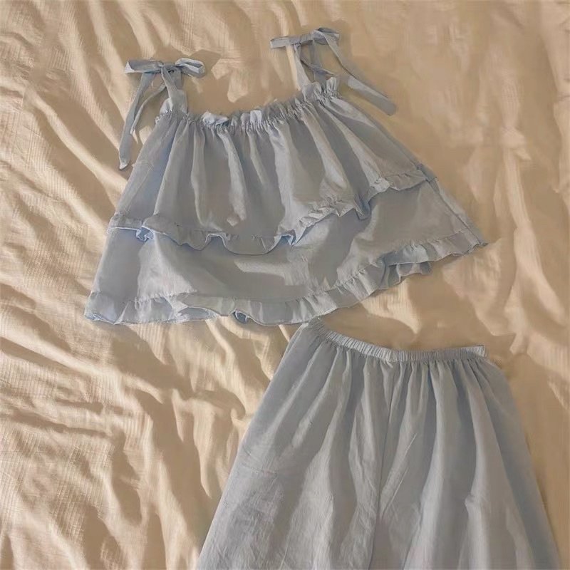 Bộ Ngủ / Mặc Nhà Pyjama Hay Dây Babydoll Tầng Taobao Order Kèm ẢNH THẬT