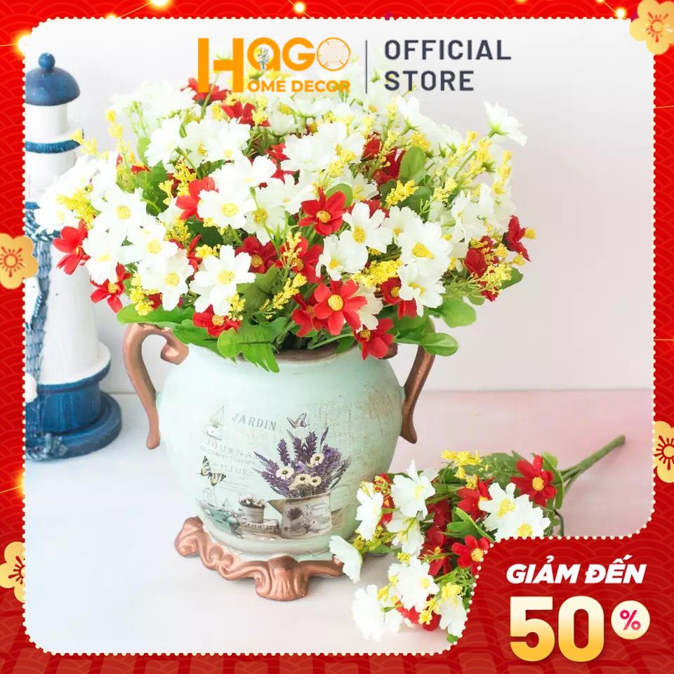 Hoa giả, cành hoa cánh bướm 28 bông nhiều màu xinh xắn