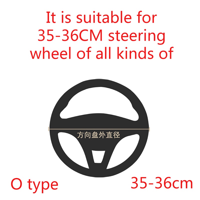 Bọc Vô Lăng Xe Hơi Bằng Da Sợi Carbon 36CM Cho HONDA CIVIC 2004 2006 2007 2008 2009 2012 2013 2014