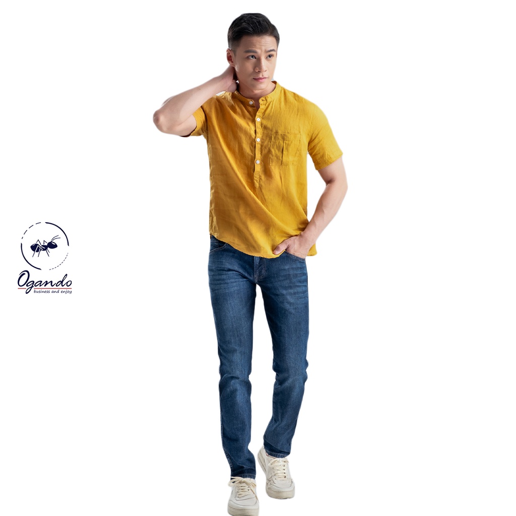 Quần Jean nam cao cấp màu xanh đá, thời trang Ogando - Ca Mau