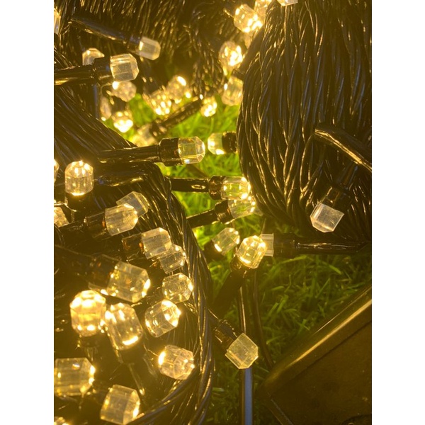 Đèn Nháy Led, Lục Giác Trang Trí Nhà Cửa Dài 50M Màu Vàng
