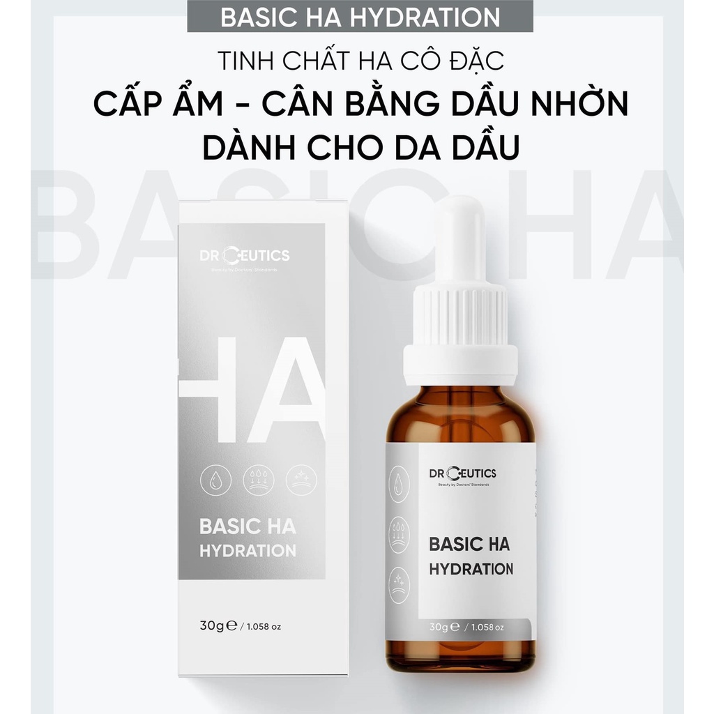 Serum HA Basic Hydration Drceutics Cho Da Dầu Mụn 30ml